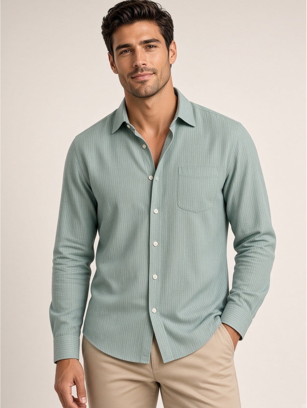 Marine layer linen shirt large